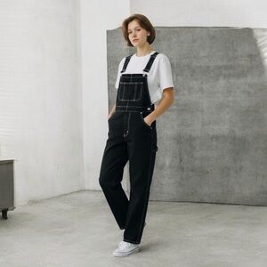 WeWoreWhat Black Women's Denim Overalls